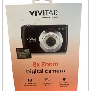 Vivitar VES 529 8x Zoom Black Digital Camera Open Box